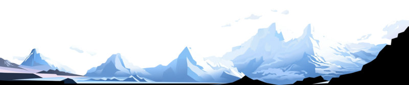 形状图片,雪山元素,现代PNG,户外免抠素材